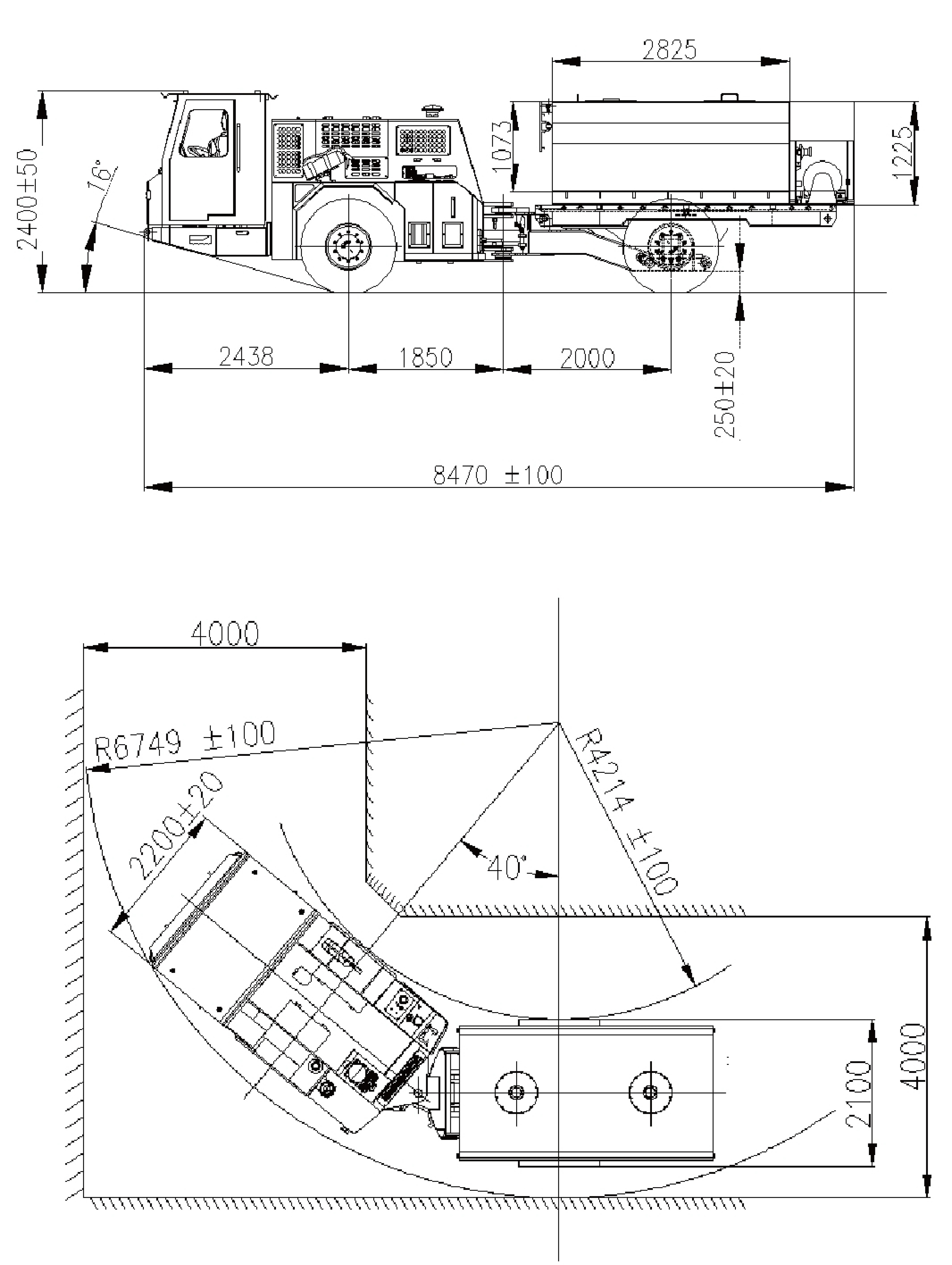Dimensions hors tout du FUD05
